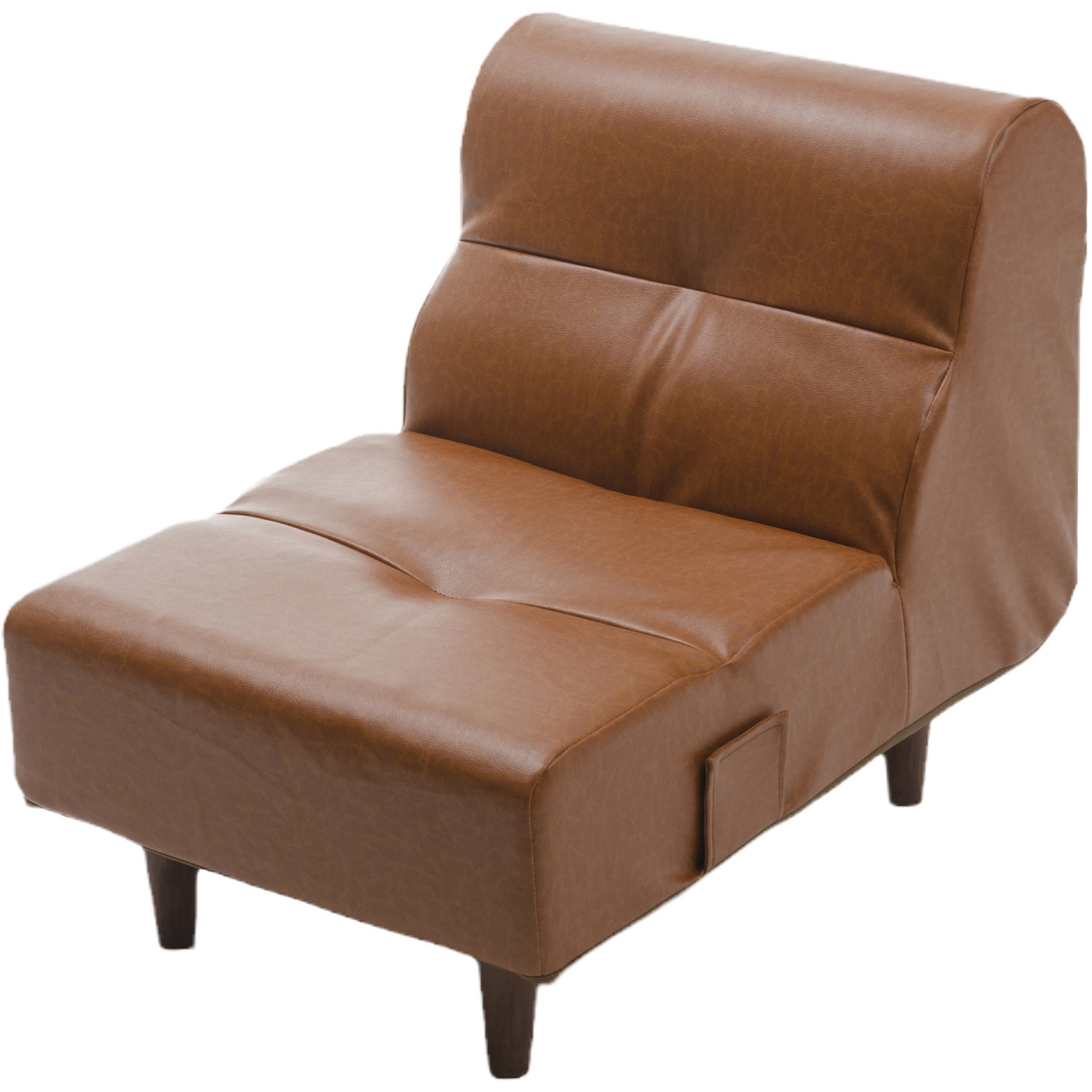 A529p-S-677CML ダイニングソファ August セルタン PVCヴィンテージキャメル色 質量8.8kg 高さ65cm幅56cm奥行き82cm  A529p-S-677CML