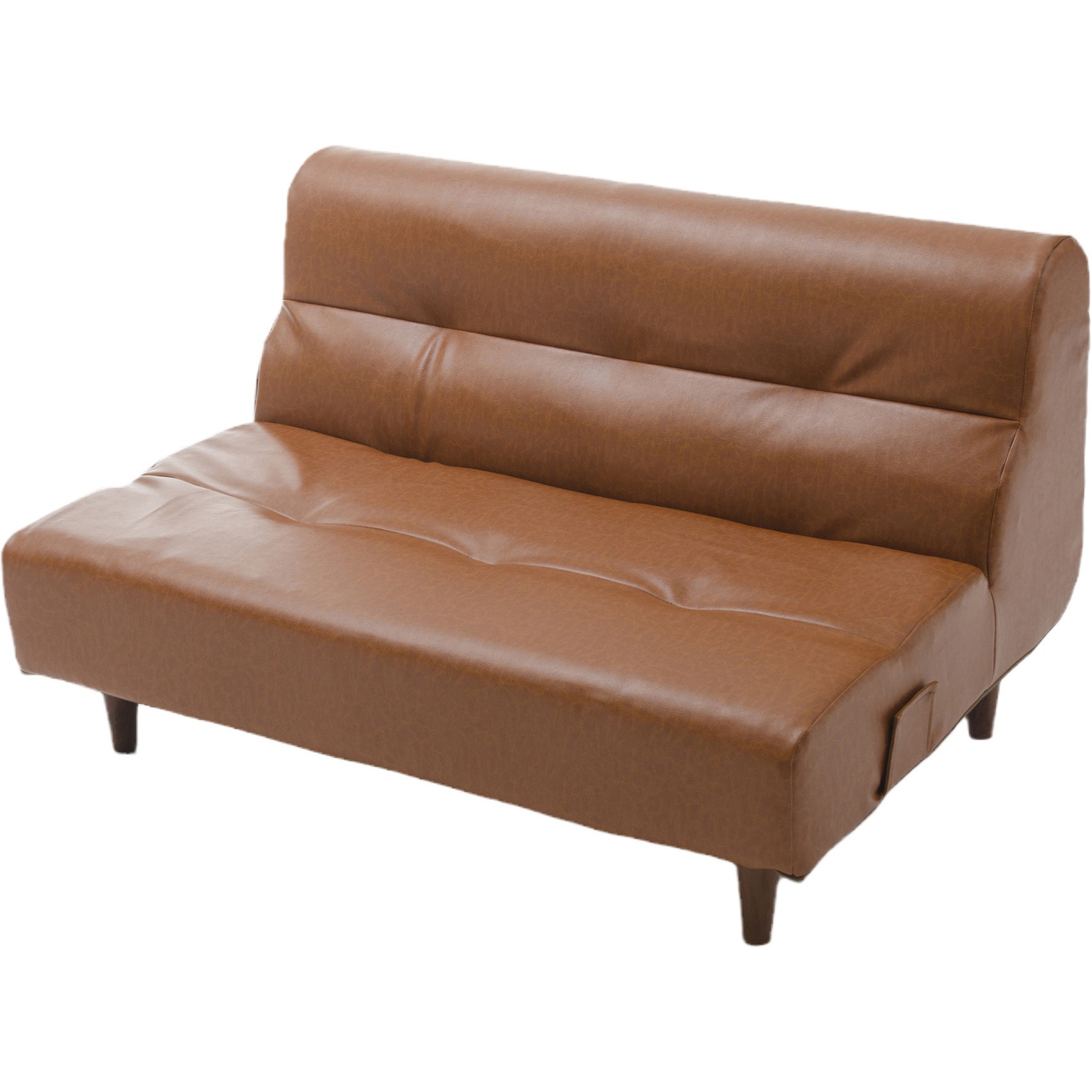 A529p-W-677CML ダイニングソファ August セルタン PVCヴィンテージキャメル色 質量15.2kg 高さ65cm幅110cm奥行き82cm  A529p-W-677CML