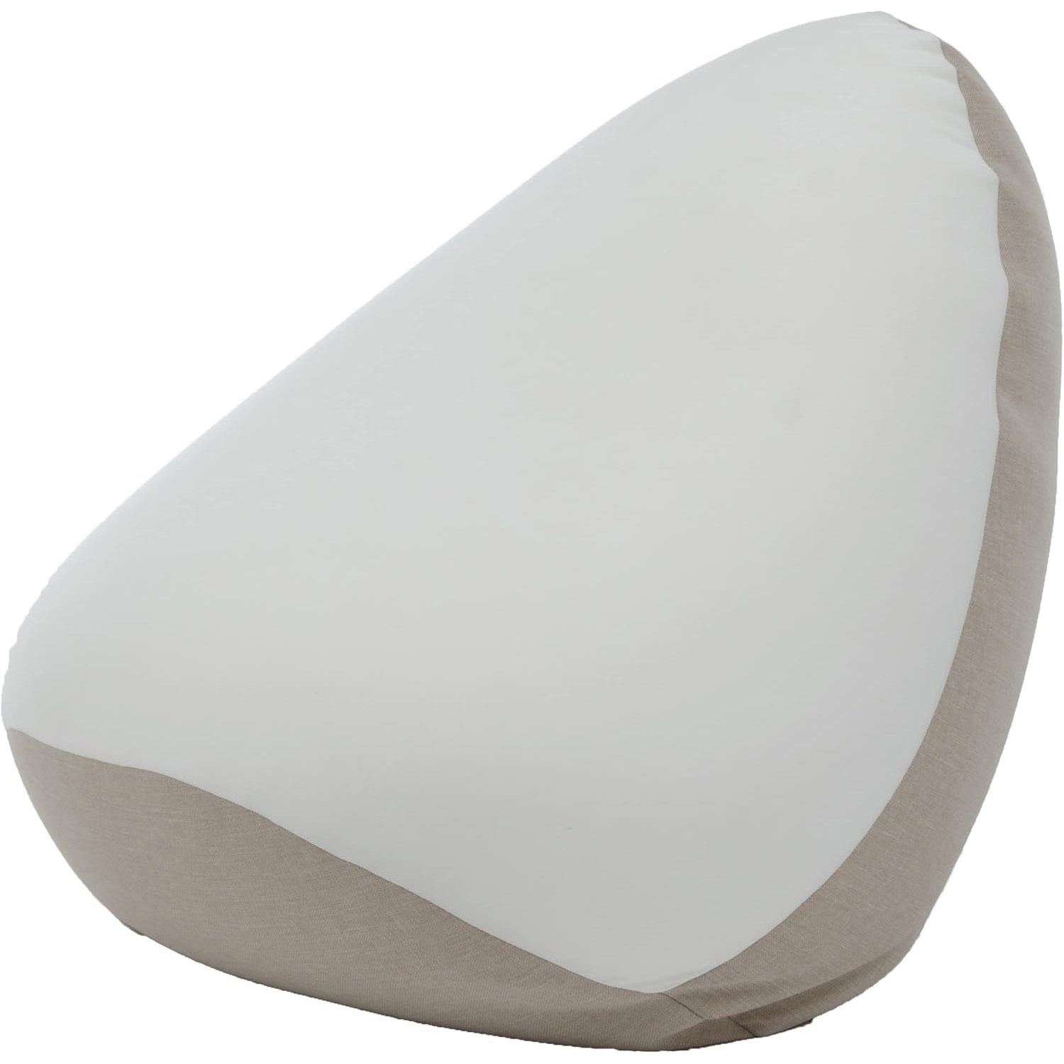 A547a-560BE/572IV ビーズクッション 和楽の雫 セルタン ダリアンベージュ色 高さ56cm幅54cm奥行き48cm