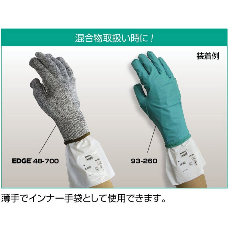 02-100 化学防護手袋 02-100 重松製作所 耐透過性 全長38cm 【通販