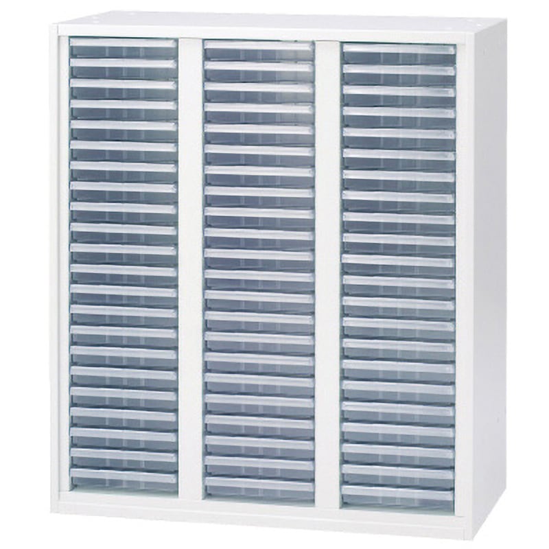 RE-A105KA-ATN W4 L6 スタンダードタイプ クリアケースキャビネット A4浅型3列(連結サービス付き) プラス[家具] 引出し型 ホワイト色 棚段数A4浅型 1列22段×3列   RE-A105KA-ATN W4 82,390円