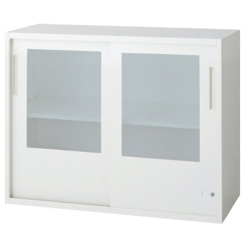 L6-70G W4 L6 スタンダードタイプ 2枚ガラス引違い保管庫(連結サービス付き) プラス[家具] ホワイト色