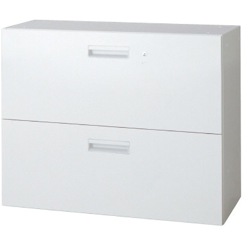 L6-70H-2 W4 L6 スタンダードタイプ ラテラルファイリングキャビネット(連結サービス付き) プラス[家具] ホワイト色 2段   L6-70H-2 W4
