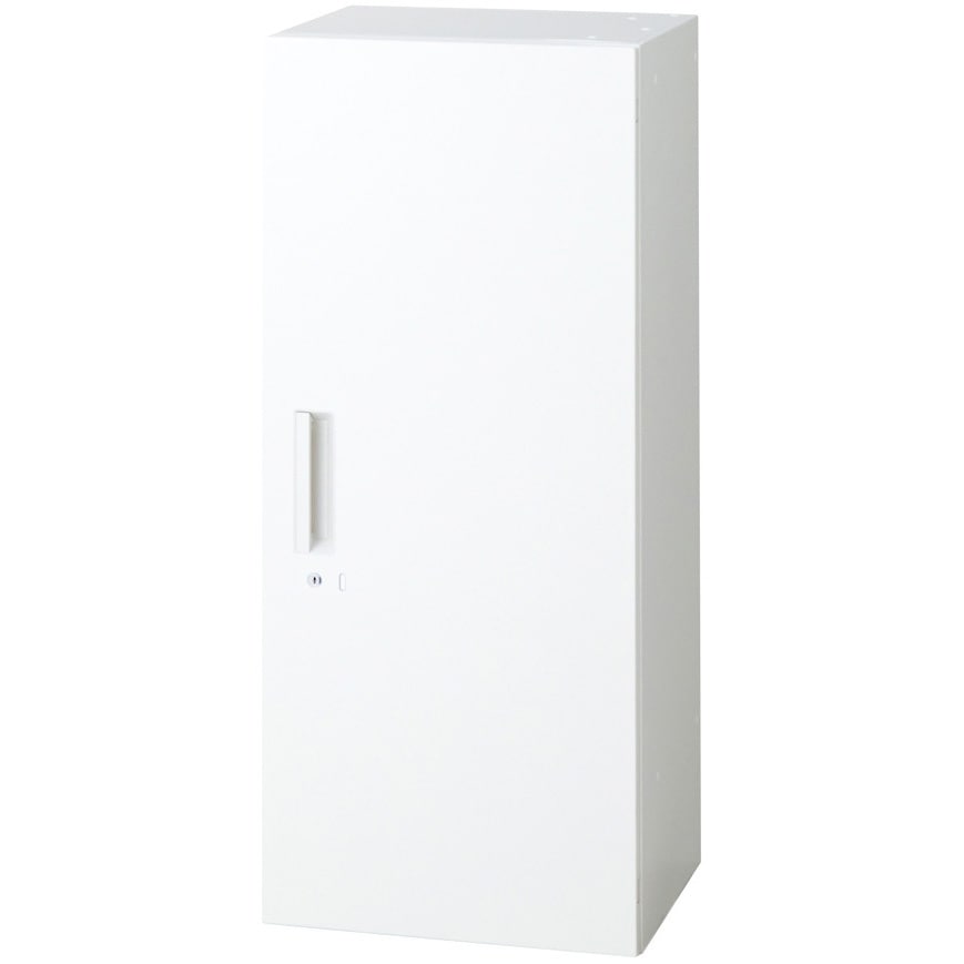 L6-105AC W4 L6 スタンダードタイプ 片開き保管庫(連結サービス付き) プラス[家具] ホワイト色 棚板数2(可動式)枚   L6-105AC W4