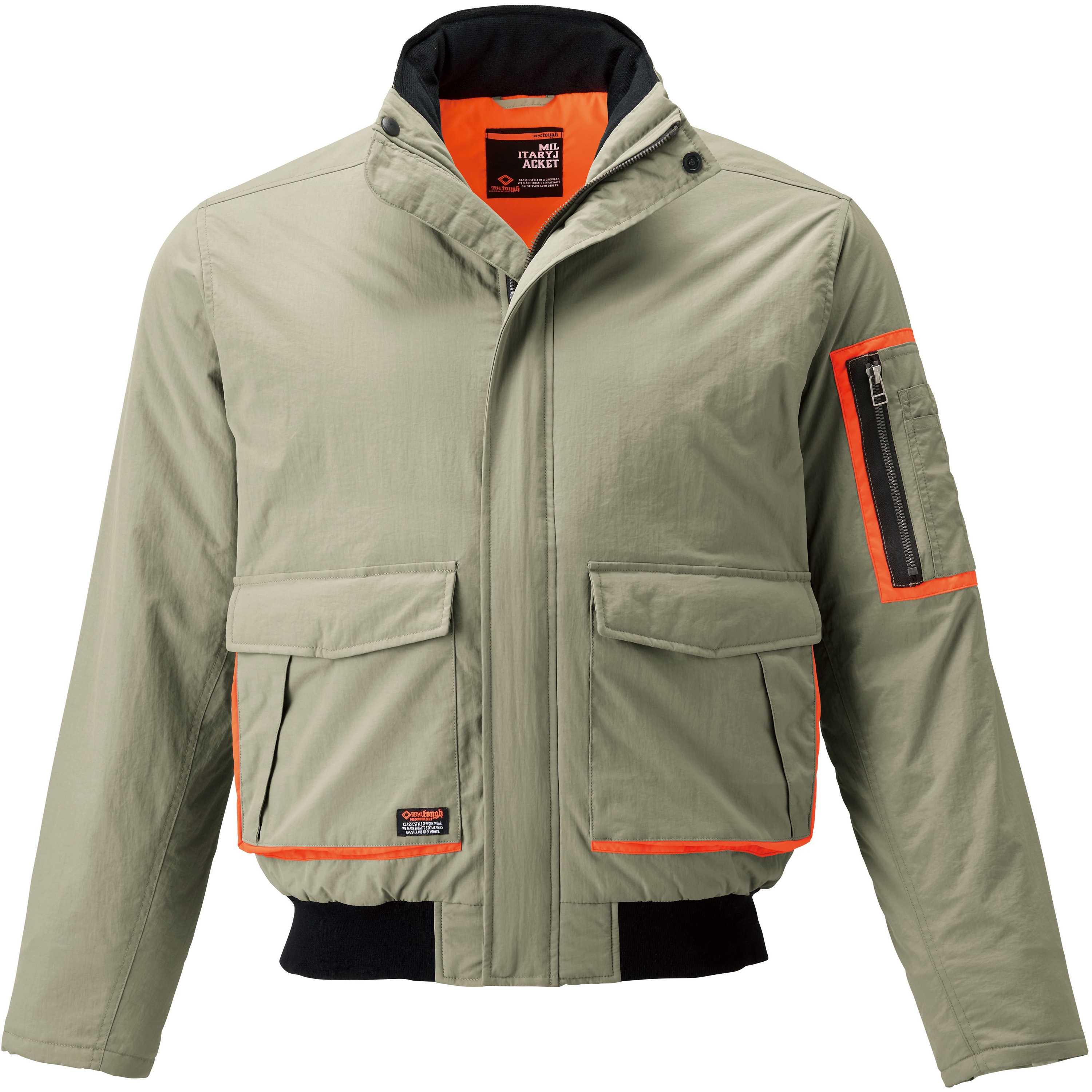 76001 ミリタリージャケット アタックベース ベージュ色 4L - 【通販