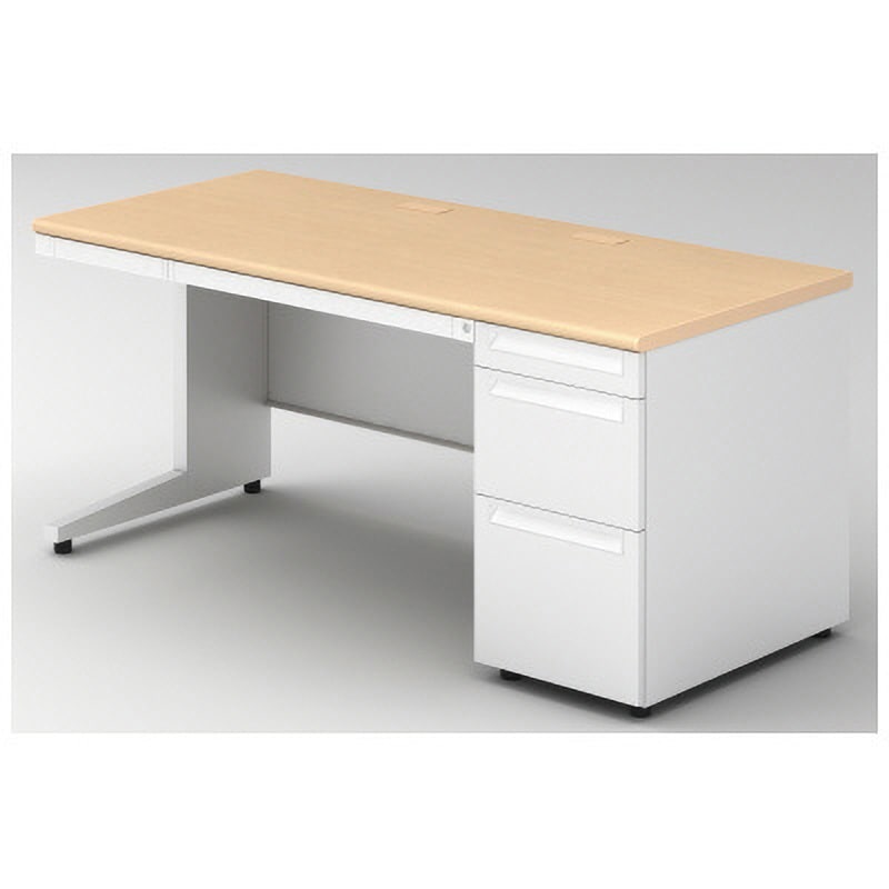 US-NS167D-3 WM/W4 デスク US-2 片袖机(D-3段袖)(組立サービス付き) プラス[家具] 組立・設置・取付