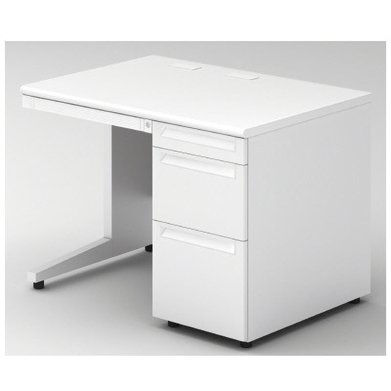 US-NS107D-3 WS/W4 デスク US-2 片袖机(D-3段袖)(組立サービス付き) プラス[家具] 組立・設置・取付