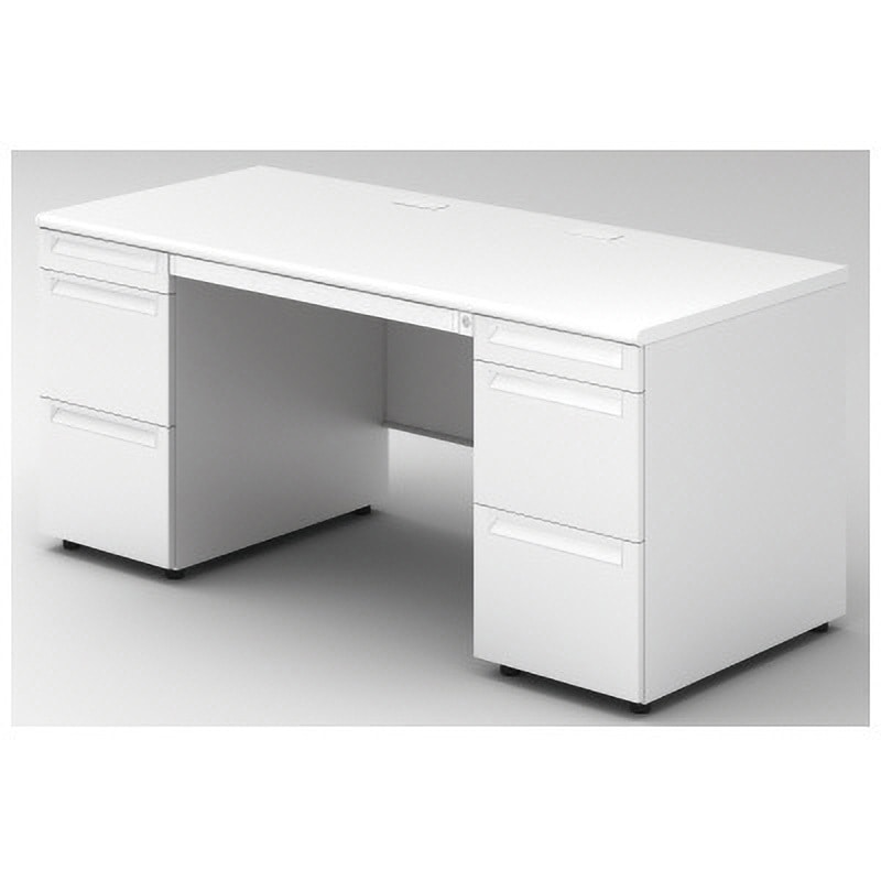 US-NS167A-33 WS/W4 デスク US-2 両袖机(A-3段袖×A-3段袖)(組立サービス付き) プラス[家具] 組立・設置・取付