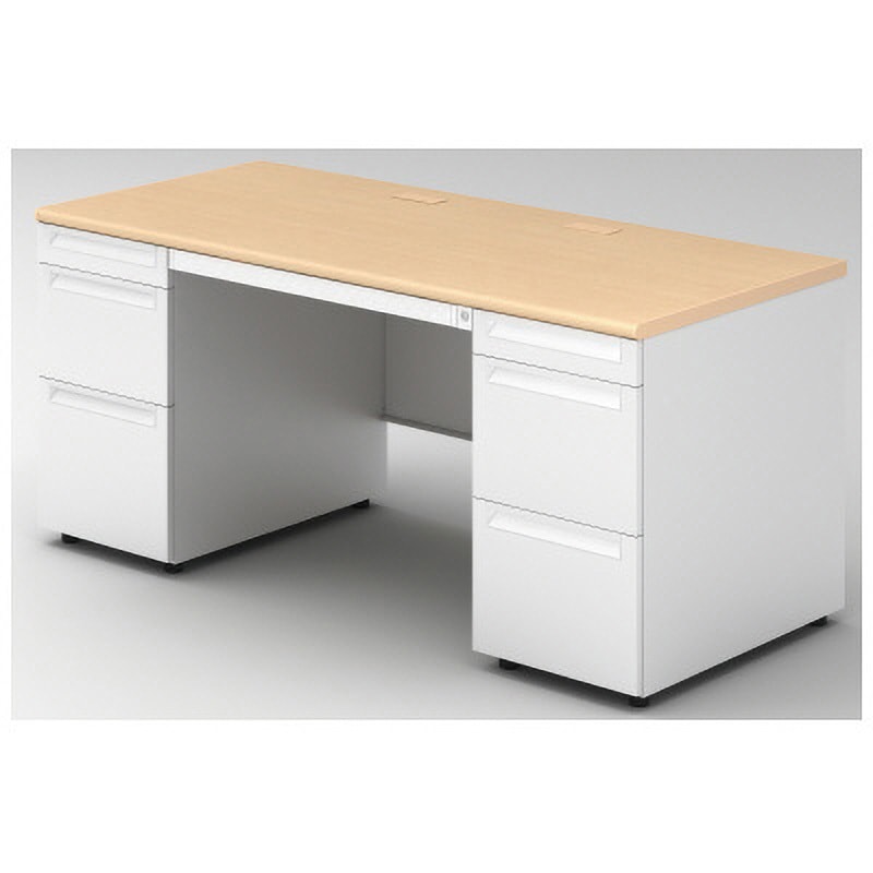 US-NS167D-33 WM/W4 デスク US-2 両袖机(A-3段袖×D-3段袖)(組立サービス付き) プラス[家具] 組立・設置・取付