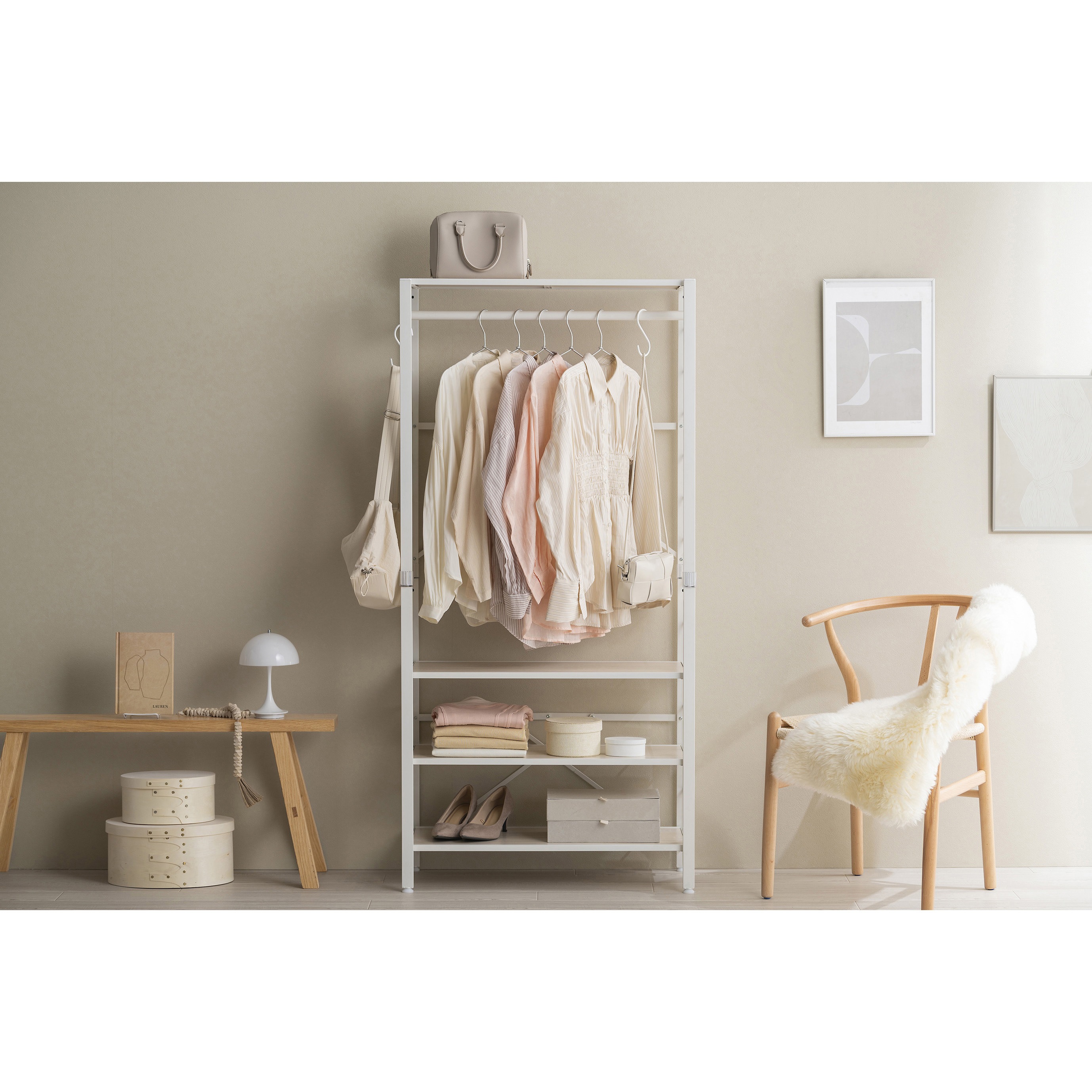 KRSR-5 組立簡単2ステップ! 連結スチールラック アイリス