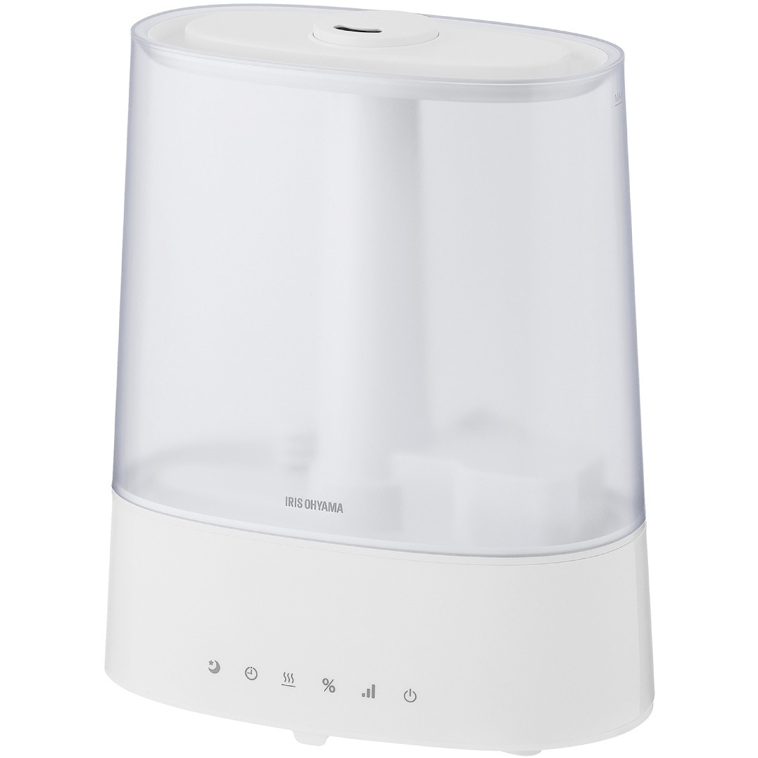 アイリスオーヤマ　ハイブリット加湿器　AHM-HU55A-w ホワイト 上給水ハイブリッド加湿器 550ml 上から給水 AHM-HU55A-W ホワイト