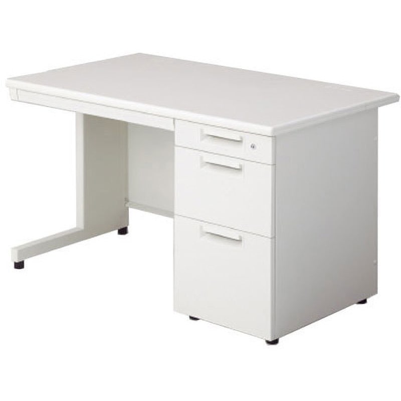 LE-127D-3 WS/W4 デスク リード片袖机(D-3段袖)(組立サービス付き) プラス[家具] 組立・設置・取付