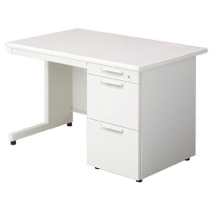 LE-117A-3 WS/W4 デスク リード片袖机(A-3段袖)(組立サービス付き) プラス[家具] 組立・設置・取付