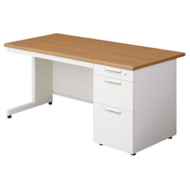 LE-147D-3 T2/W4 デスク リード片袖机(D-3段袖)(組立サービス付き) プラス[家具] 組立・設置・取付