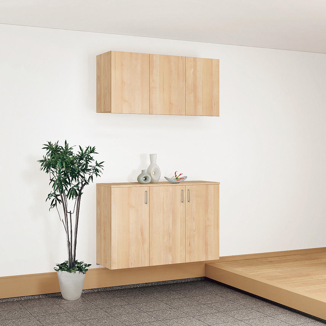 パナソニック　玄関収納コンポリア　幅1200mm　セパレートタイプ　上部のみ XXQCE4 【オーダー】ベリティス玄関用収納コンポリア 幅1200mm