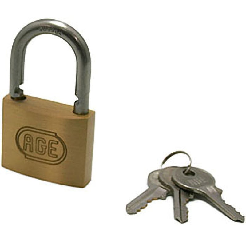 G-050 ステンレス弦Wロックシリンダー南京錠 ハイロジック 別キー 呼び