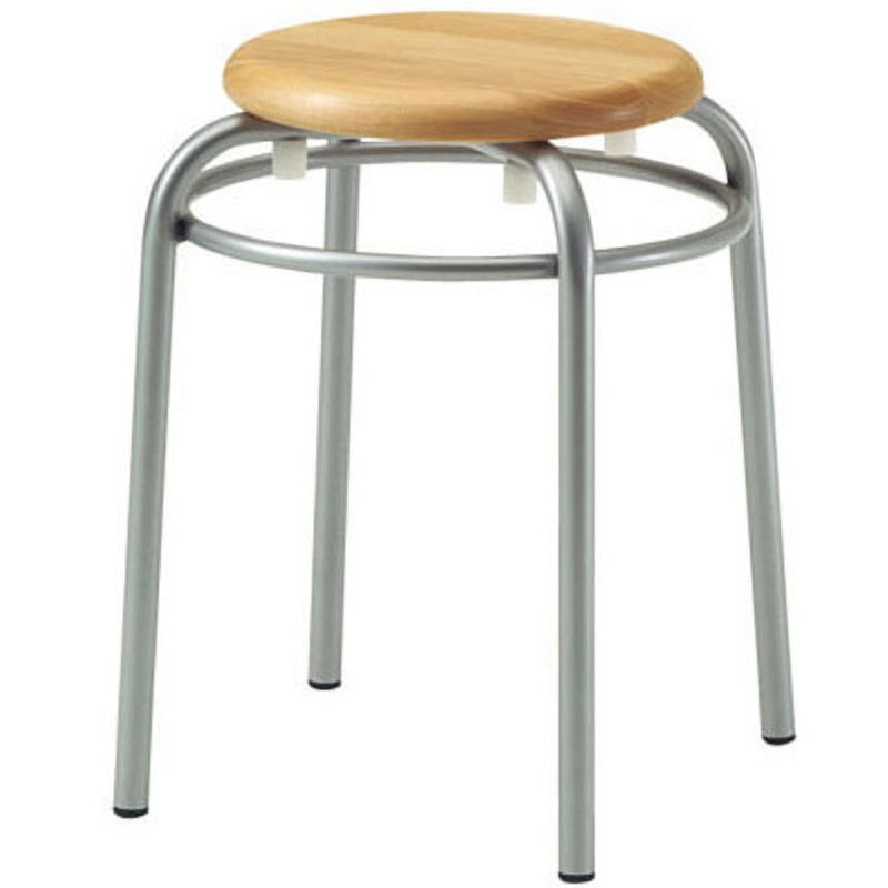 DC-860 WL スツール DC-850 プラス[家具] 組立・設置・取付 ナチュラル色 スタッキング可 高さ465mm幅440mm奥行440mm