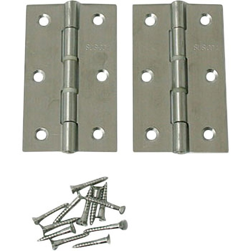 17516 ステンレス蝶番 ハイロジック リング入り仕様 幅45mm長さ76mm