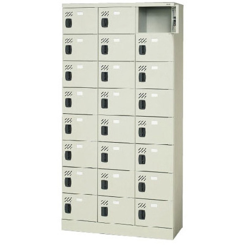 KL-H38 LGY 多人数用ロッカー プラス[家具] 組立・設置・取付 エルグレー色 鍵無し 人数24人用   KL-H38 LGY