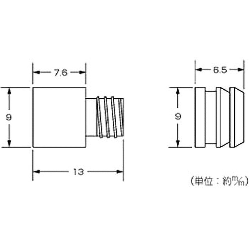 Z-164 ダボ棚受 ハイロジック 差込サイズΦ9mm 1袋(4組) Z-164
