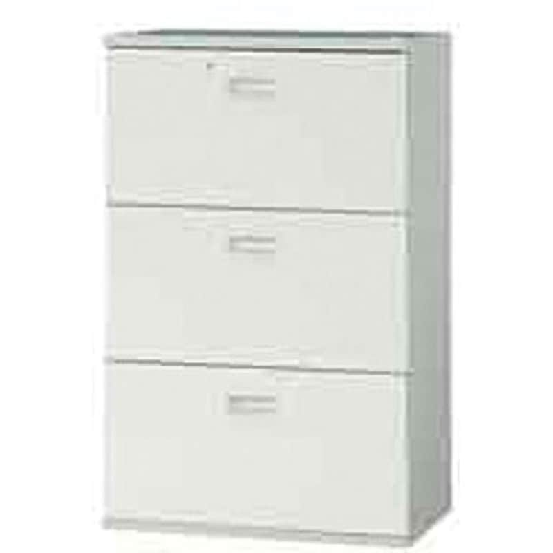 JL-A110H3 WH JLストレージ ラテラル3段(お届けのみ商品) プラス[家具] ホワイト色 高さ1110mm  JL-A110H3 WH