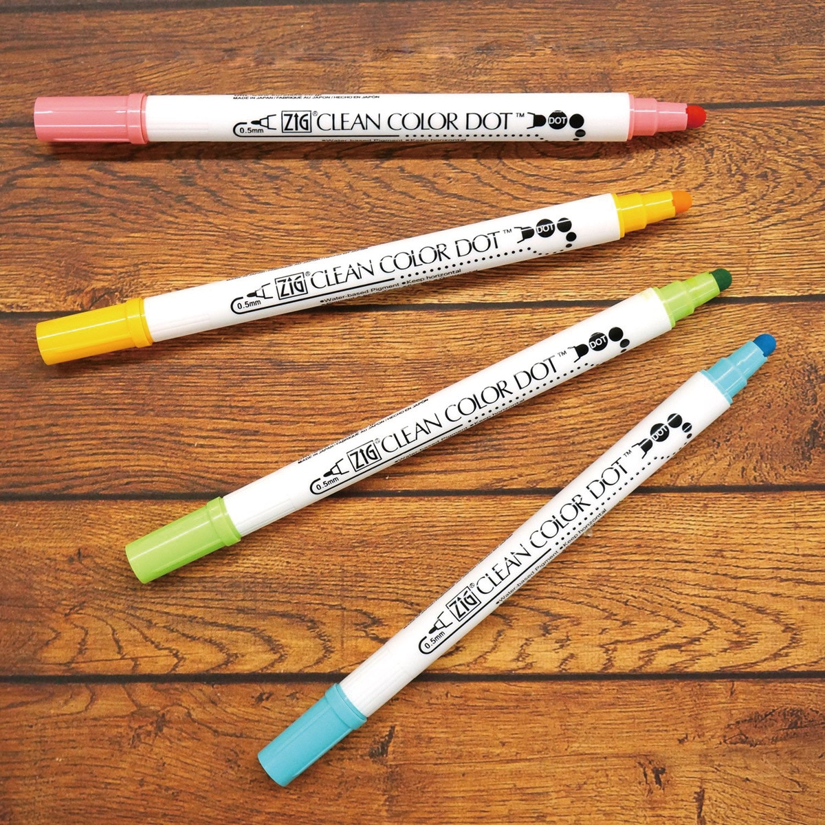 TC-6100/4V ZIG クリーンカラードット 呉竹 ツインタイプ 水性顔料 色