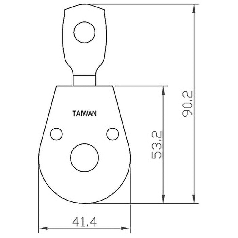 ゆんじょ　db 38 15839 鉄ブルック(滑車) 回転型 ハイロジック 車輪径38mm - 【通販