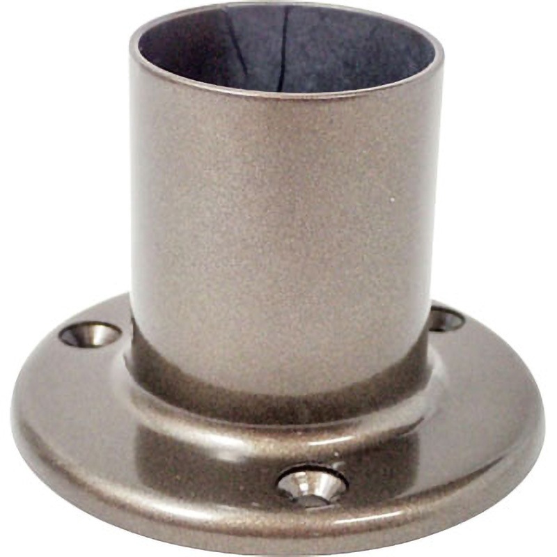 シロクマ E形エンド キャスター止無 32パイ AG 10個入 BR-169S-32-AG シロクマ 自在エンド丸棒用 35Φ AG BR-135 (手すり用パーツ)