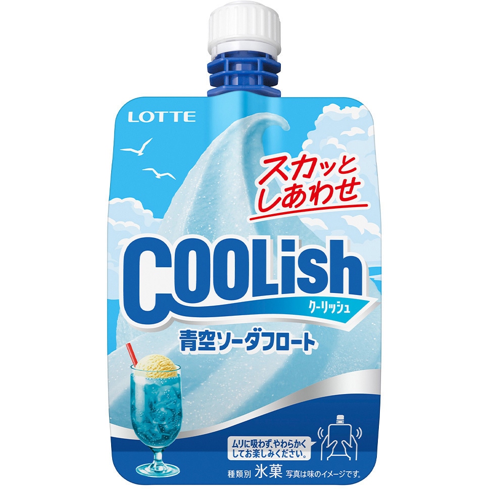 冷凍]クーリッシュ 青空ソーダフロート 1セット(140mL×18個) ロッテ