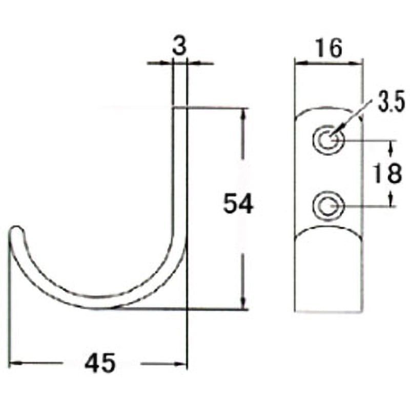 FF-019 J-1フック ACE(エース) 焼付塗装(アクリル) - 【通販