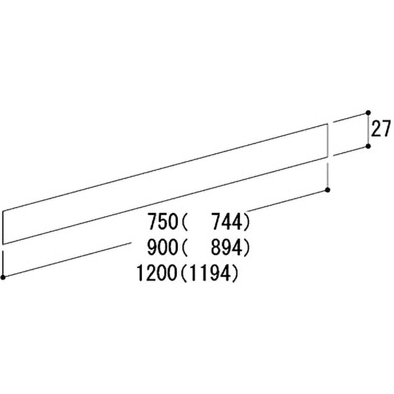 その他 mato 61567 スチール棚用モール タテヤマアドバンス ストレート用 【通販