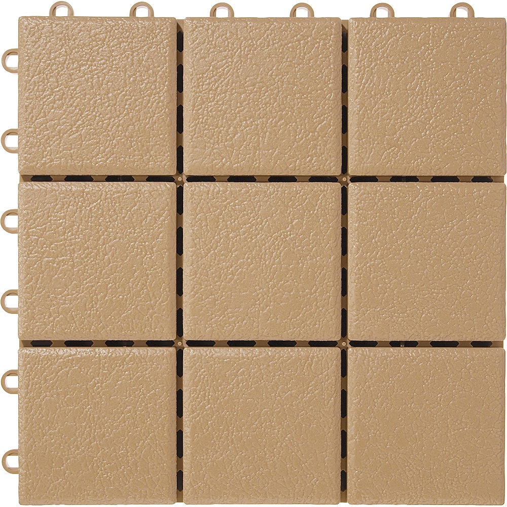 TD03YB クレガーレ プラスチックシリーズ P5タイル エスロン バルコニー床材 イエローベージュ色  1箱(20枚) TD03YB