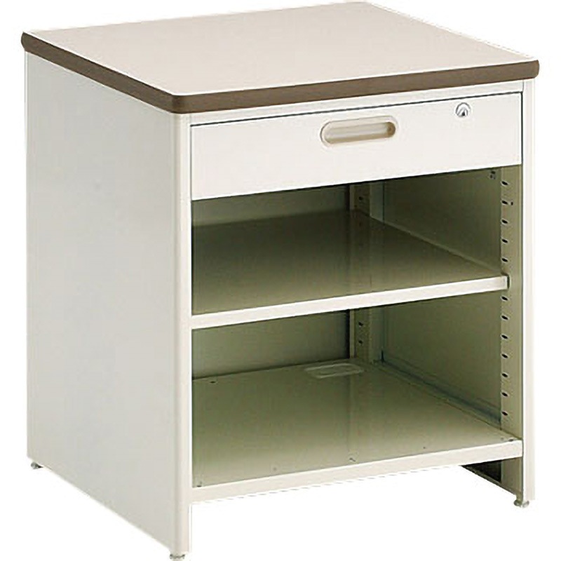 LGRG-60HJ(コード孔付) スチール製カウンター700(レジ台・引出タイプ)＜コード孔付＞ 1台 タテヤマアドバンス 【通販モノタロウ】