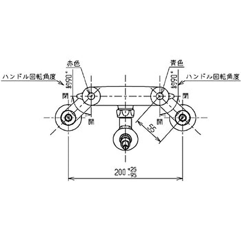 TW21R ピタットくん露出タイプ(壁給水タイプ) 緊急止水弁付2