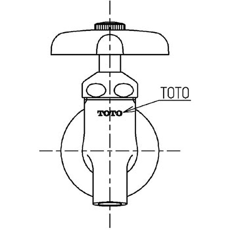 T23BNR13C 横水栓 胴長 13mm TOTO 吐水口長さ35mm T23BNR13C - 【通販 TOTO T28AUH13 水栓5個