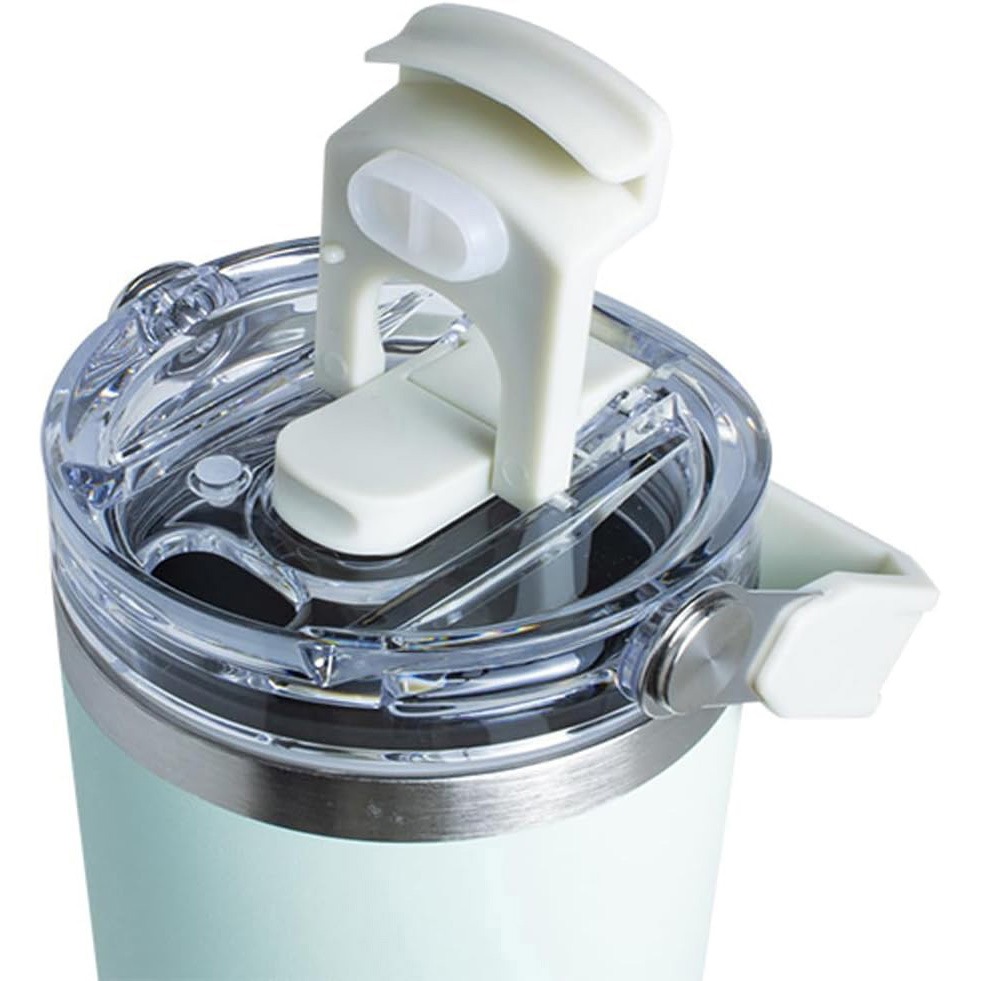 411712 ensemble ストロー付2WAYタンブラー 900ml リビング グリーン色