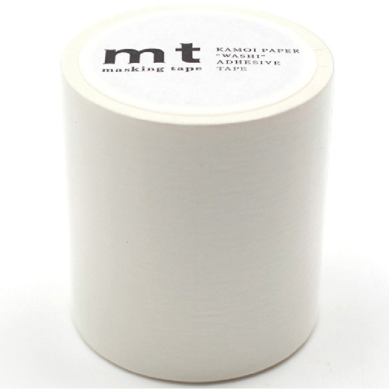 MT5W208 mt マスキングテープ マットホワイト カモ井加工紙 幅50mm 1巻