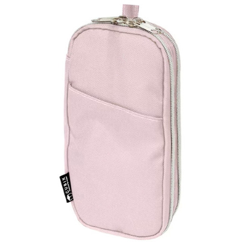 106191-29 ペンケース ダブル・ラウンドジップ エムプラン ピンク