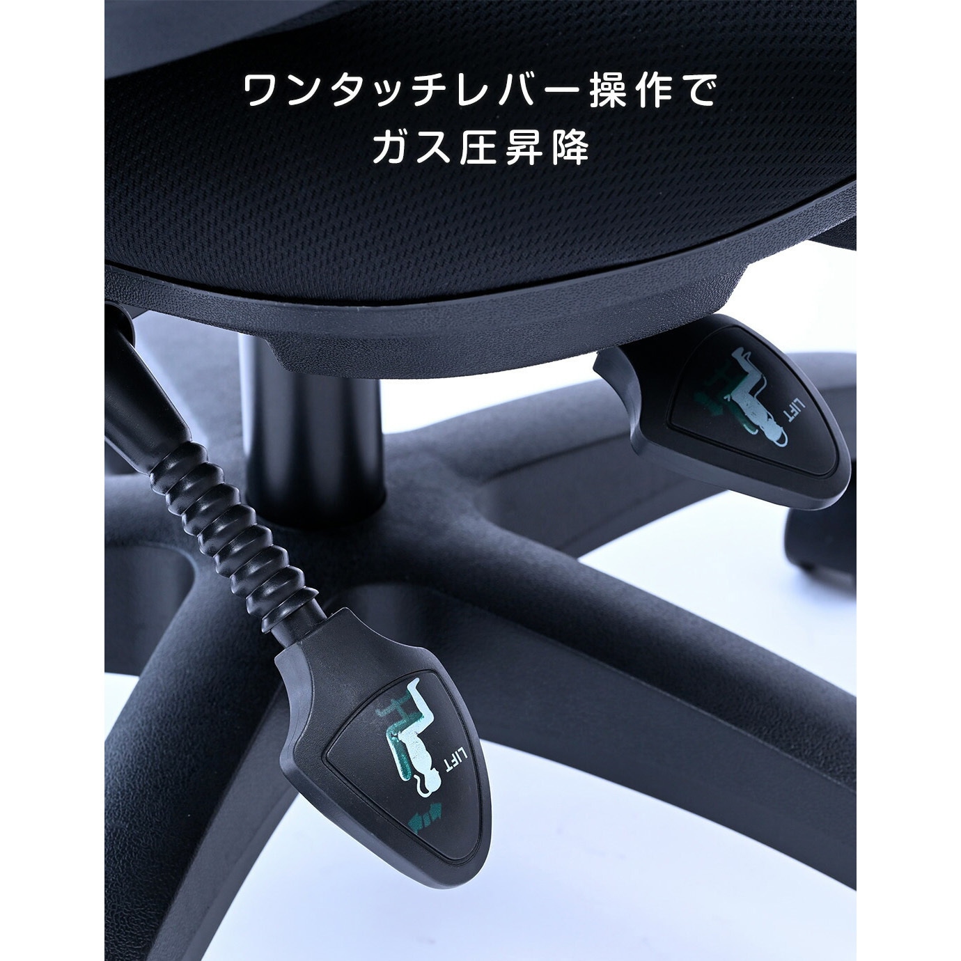 BOC-308(BK) オフィスチェア パソコンチェア 布張り リクライニング