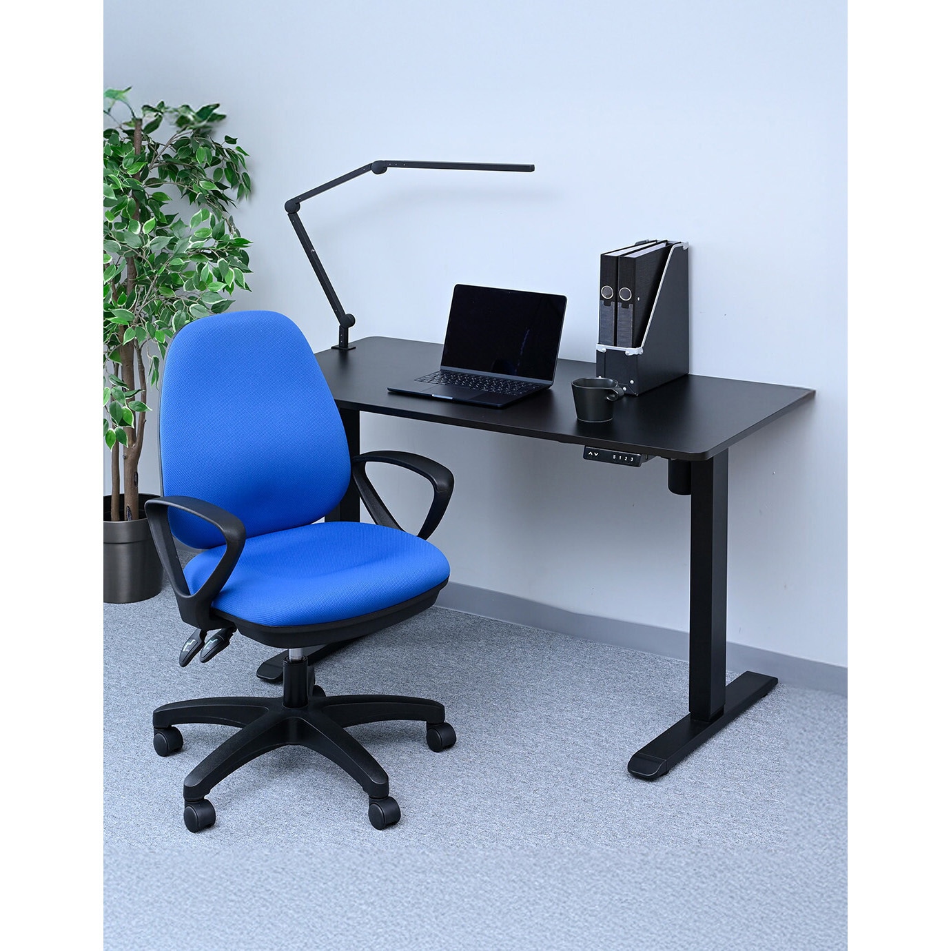 BOC-308(BK) オフィスチェア パソコンチェア 布張り リクライニング