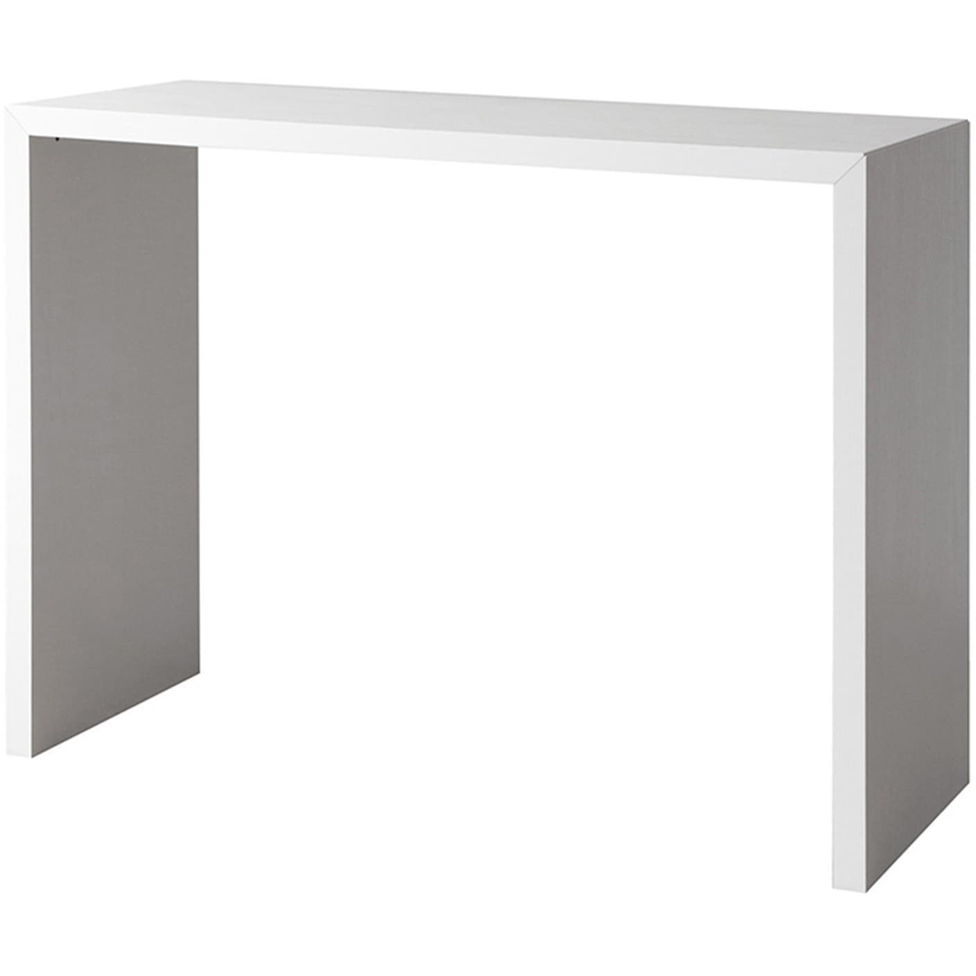 カウンターテーブル ホワイト ストーン調 カウンターテーブル ハイテーブル｜Hammer ST W40/D40/H100 木目