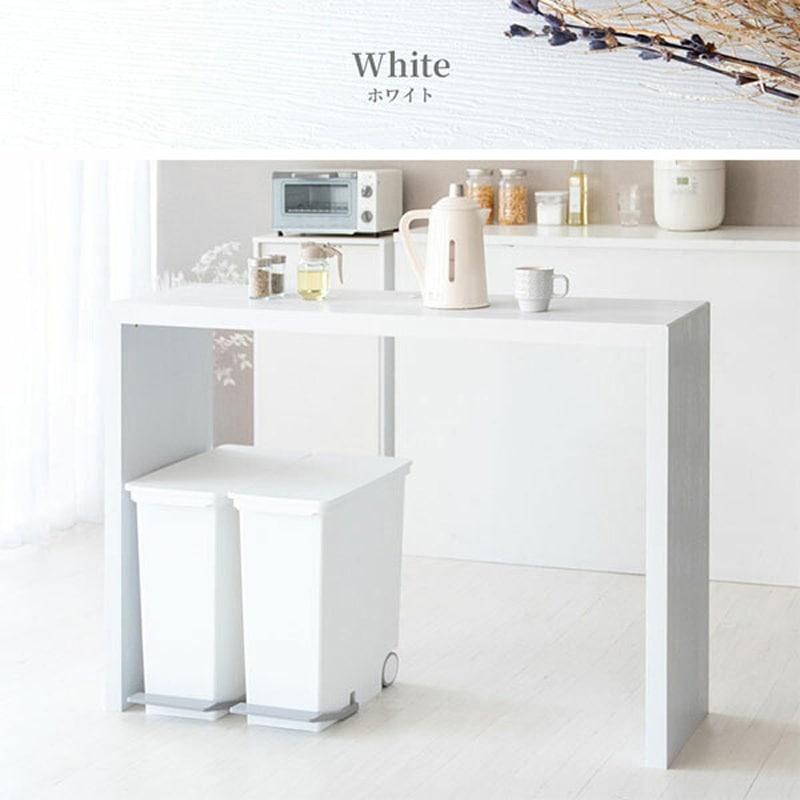 DT-1006 ホワイト カウンターテーブル 幅120 奥行40 高さ90cm Galant