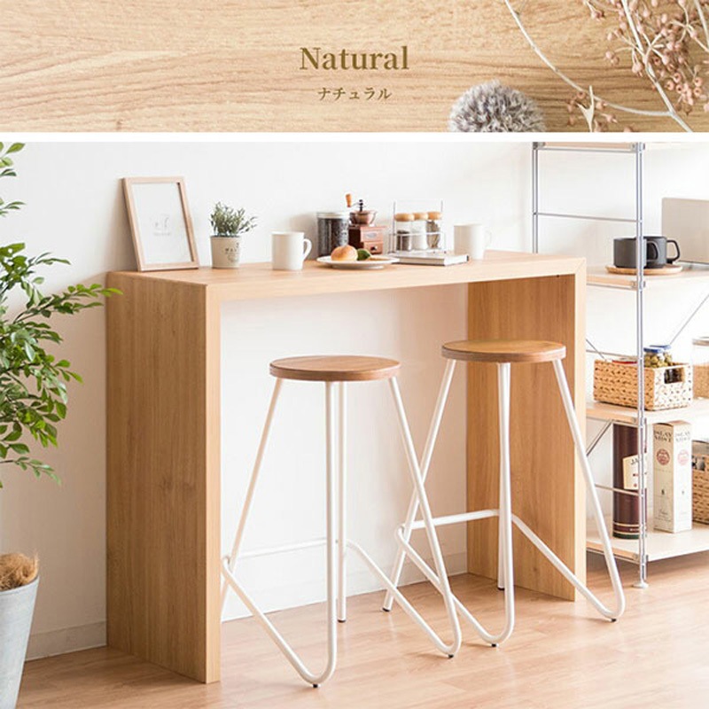 DT-1006 ホワイト カウンターテーブル 幅120 奥行40 高さ90cm Galant