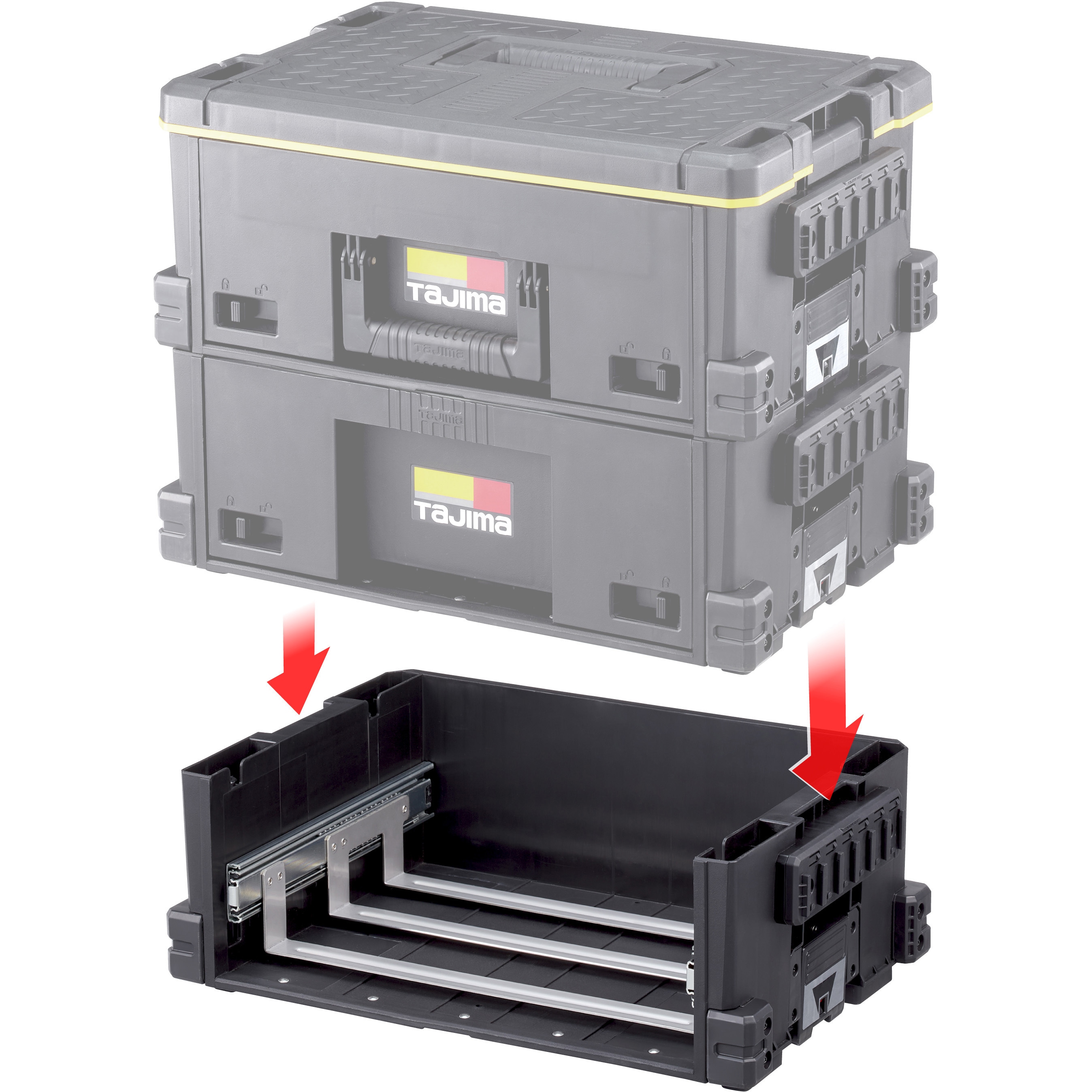 TB-HBOXLL セフ引出しボックスL(スライドレール) 連結機能搭載 セフ