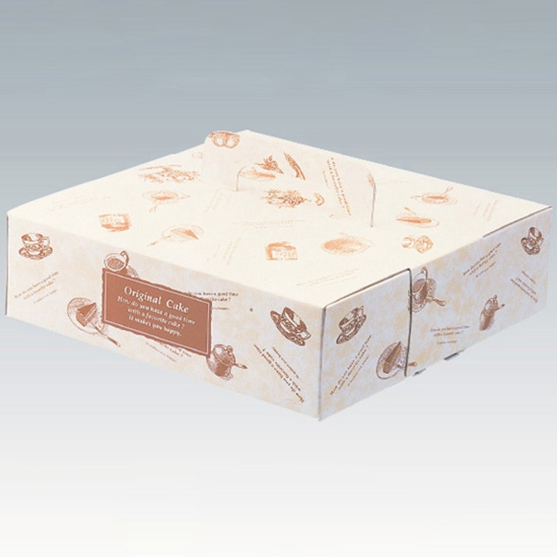 6号 オリジナルケーキ ティータイム(25枚入) 伊藤景パック産業 内寸220×220×80mm 1個 5,898円