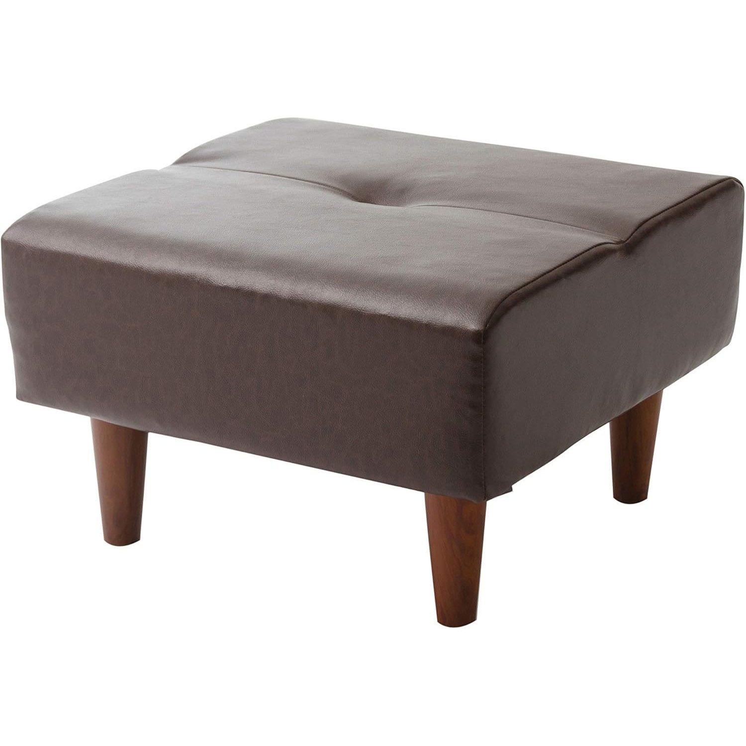 A791p-678DBR ダイニングソファ August セルタン PVCヴィンテージダークブラウン色 高さ32.5cm幅51.5cm奥行き51.5cm  A791p-678DBR