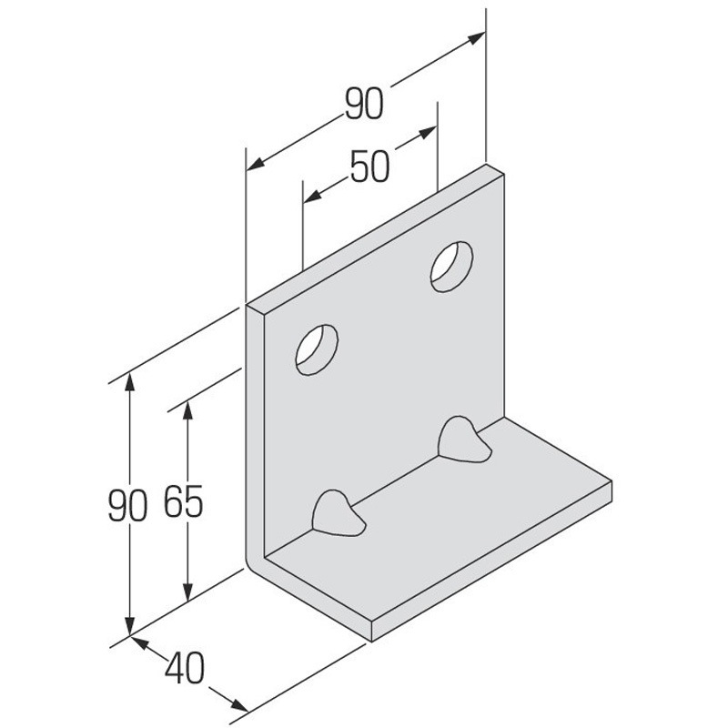 124AKSP265 自立コンピース(二つ穴) 1箱(40個) コンドーテック 【通販モノタロウ】
