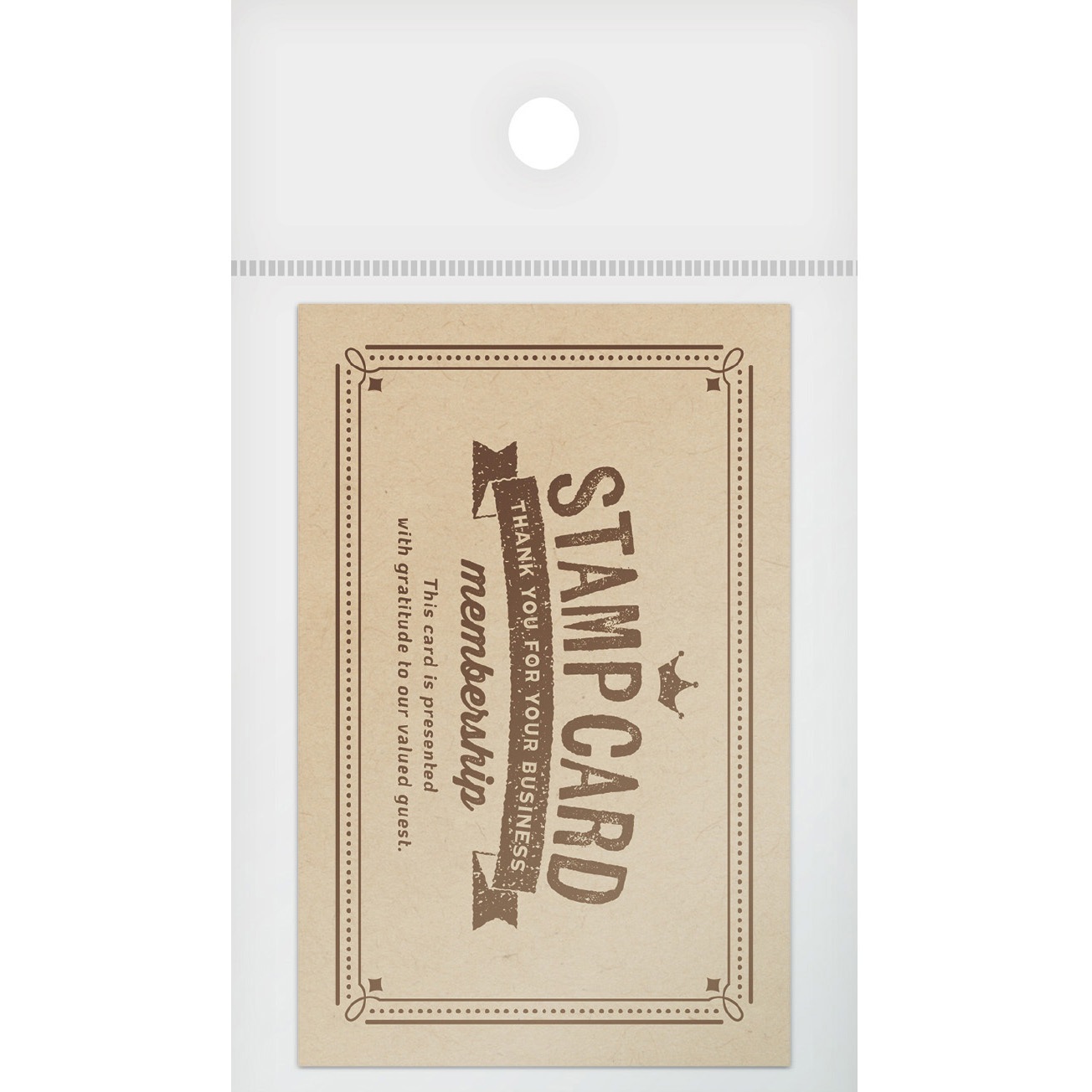 16-4950 スタンプカード 50枚入 タカ印(ササガワ) 縦55mm横85mm