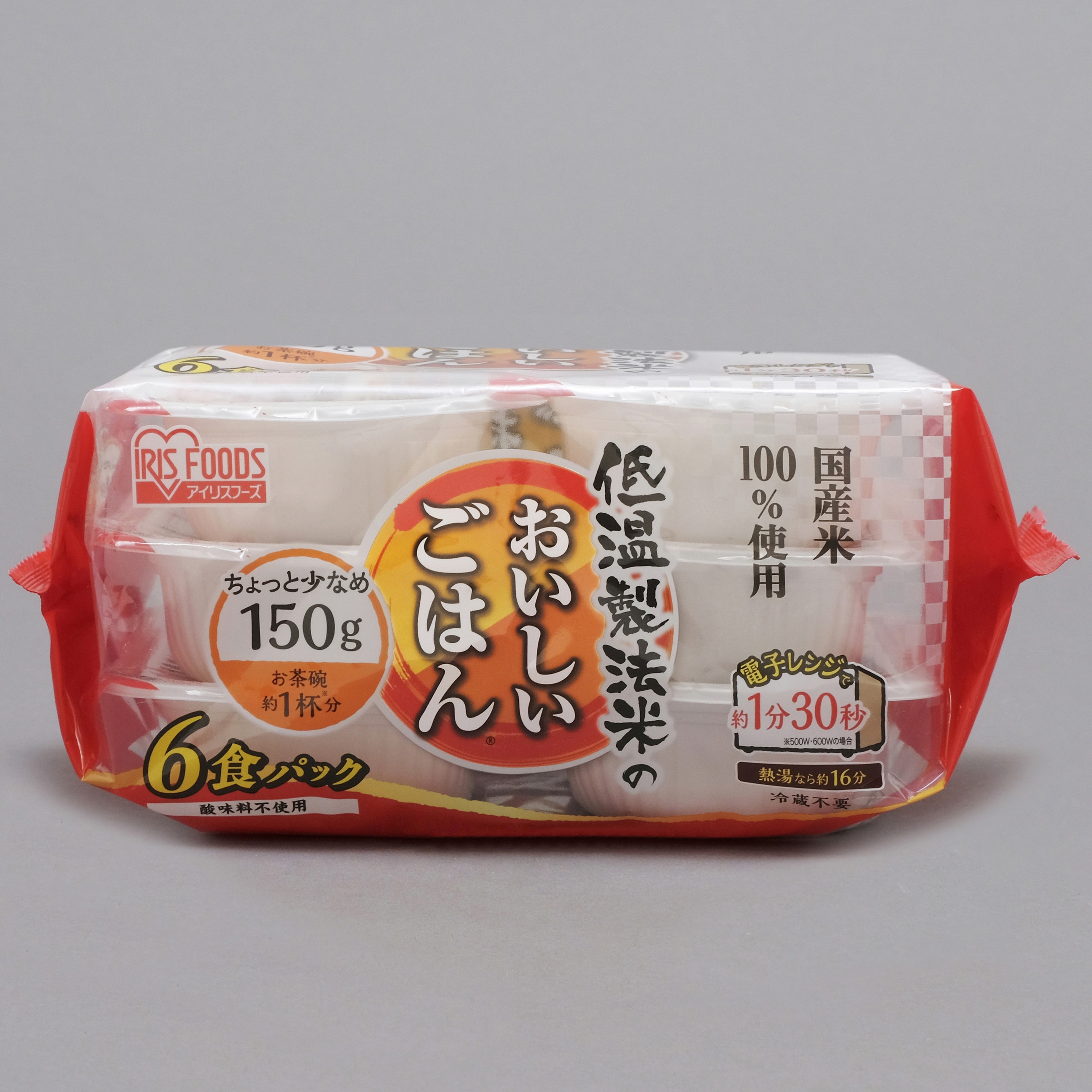 150g×6P ×4 (ケース)低温製法米のおいしいごはん国産米100% 角型