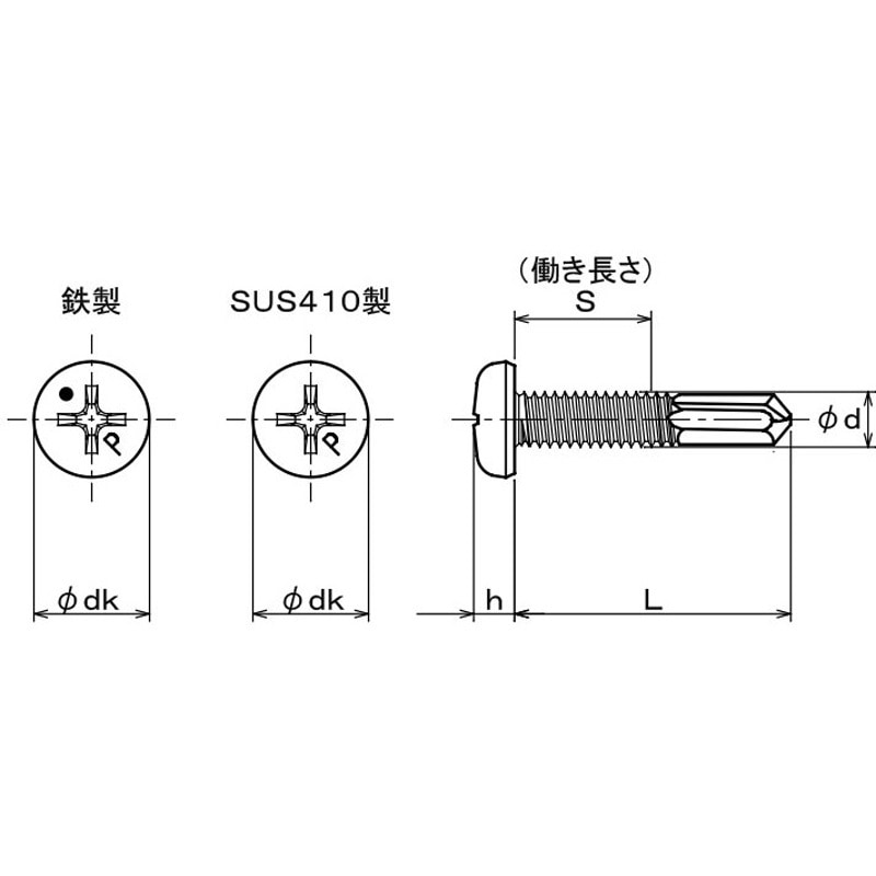 4X19 オニバピアスZ(PAN 1袋(128個) 九飛勢螺 【通販モノタロウ】